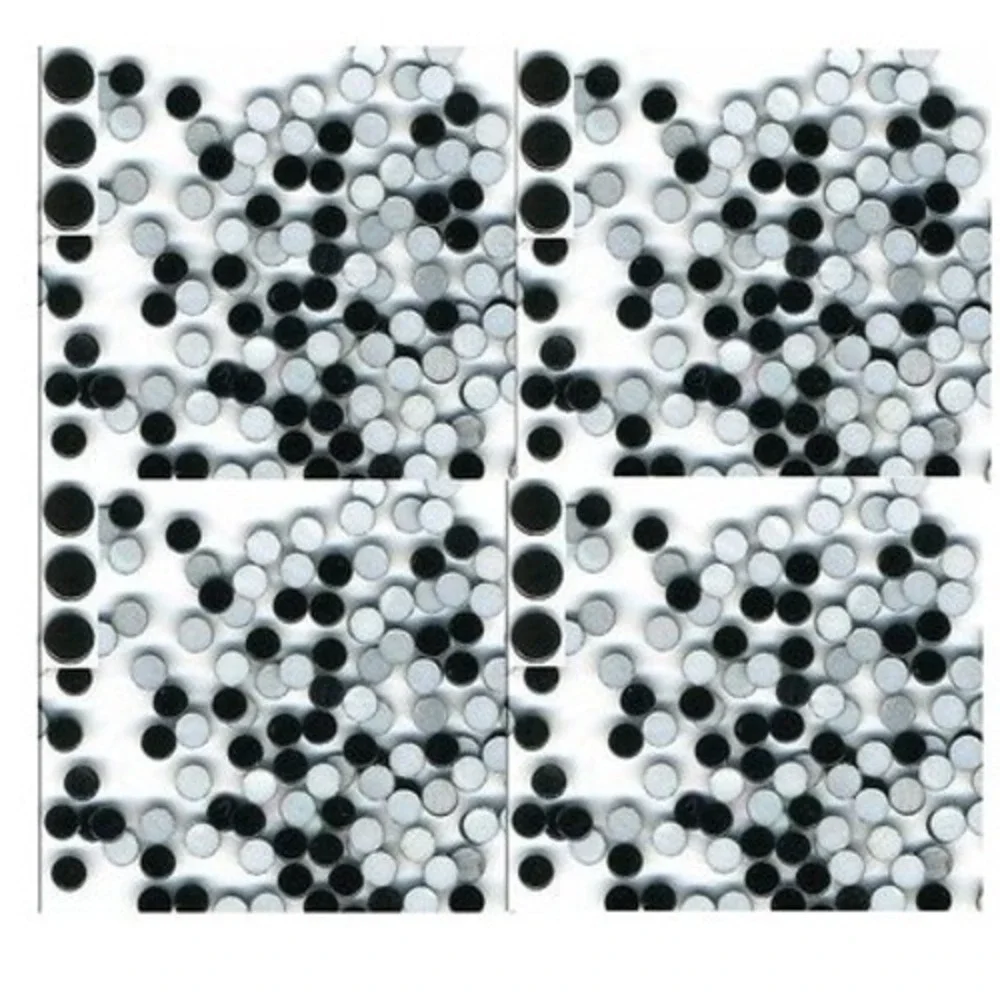 MIRROR Hot Fix Nailheads BLACK Iron on ‎ 3mm 1gr